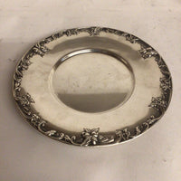 Round Tray with Floral Trim S Kirk & Son