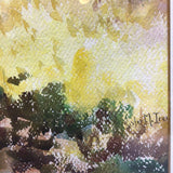 Framed Watercolor of Village L.Ramus