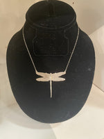 Sterling Necklace with Dragonfly Pendant