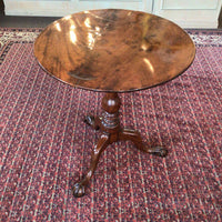Chippendale Mahogany Tilt Top Tea Table 18th Century (as is)