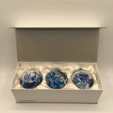 Blue & White Ornament Set of 3 MET