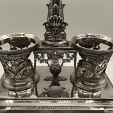 Sterling Silver French Empire Cruet Stand Early 19th Cent