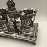 Sterling Silver French Empire Cruet Stand Early 19th Cent