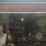 Framed Watercolor Jazz Musicians
