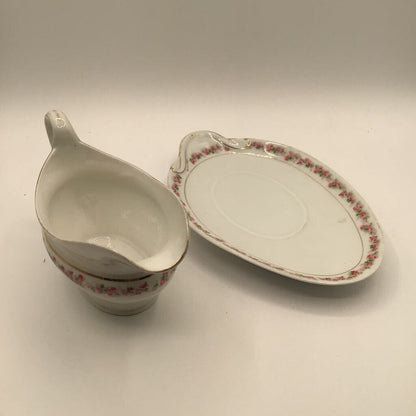 Gravy Boat with Underplate Bassett Limoges