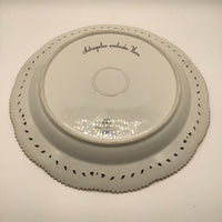 Flora Danica Plate with Perforated Border