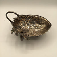 Footed Nut Bowl with Handle