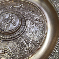 Victorian Gilt Embossed Pompeian Charger