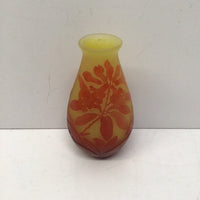Galle cameo glass vase with floral decoration