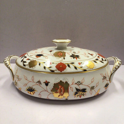 Royal Crown Derby oval covered vegetable dish