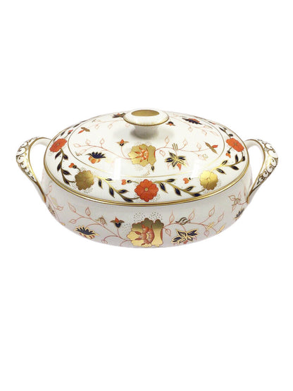 Royal Crown Derby oval covered vegetable dish