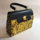 Versace Yellow Print Handbag