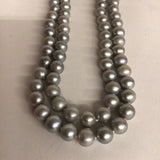 Opera Length Gray Pearl Rope Necklace