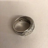14Kt White Gold Diamond Ring Size 5 1/2