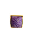 14Kt Purple Quartz Ring
