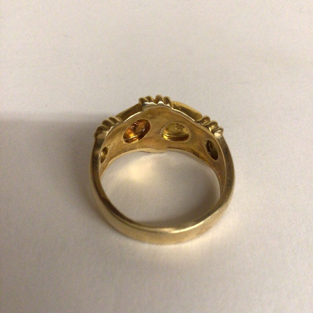 10Kt Black Hills Tri-Colored Gold Ring ca. 1970