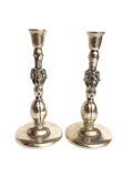 Pair of Silver Art Nouveau Candlesticks Weighted