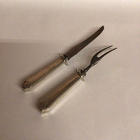Stowell Sterling Silver Carving Set AS IS