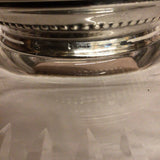 Sterling Silver & Cut Glass Bowl