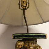 Majolica Style Monkey Table Lamp