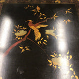Chinoiserie Faux Bamboo Side Table, Decorated