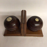 Vintage Art Deco Bowling Ball Bookends