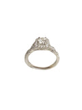 18Kt White Gold Diamond Ring. Approx 0.65cttw.