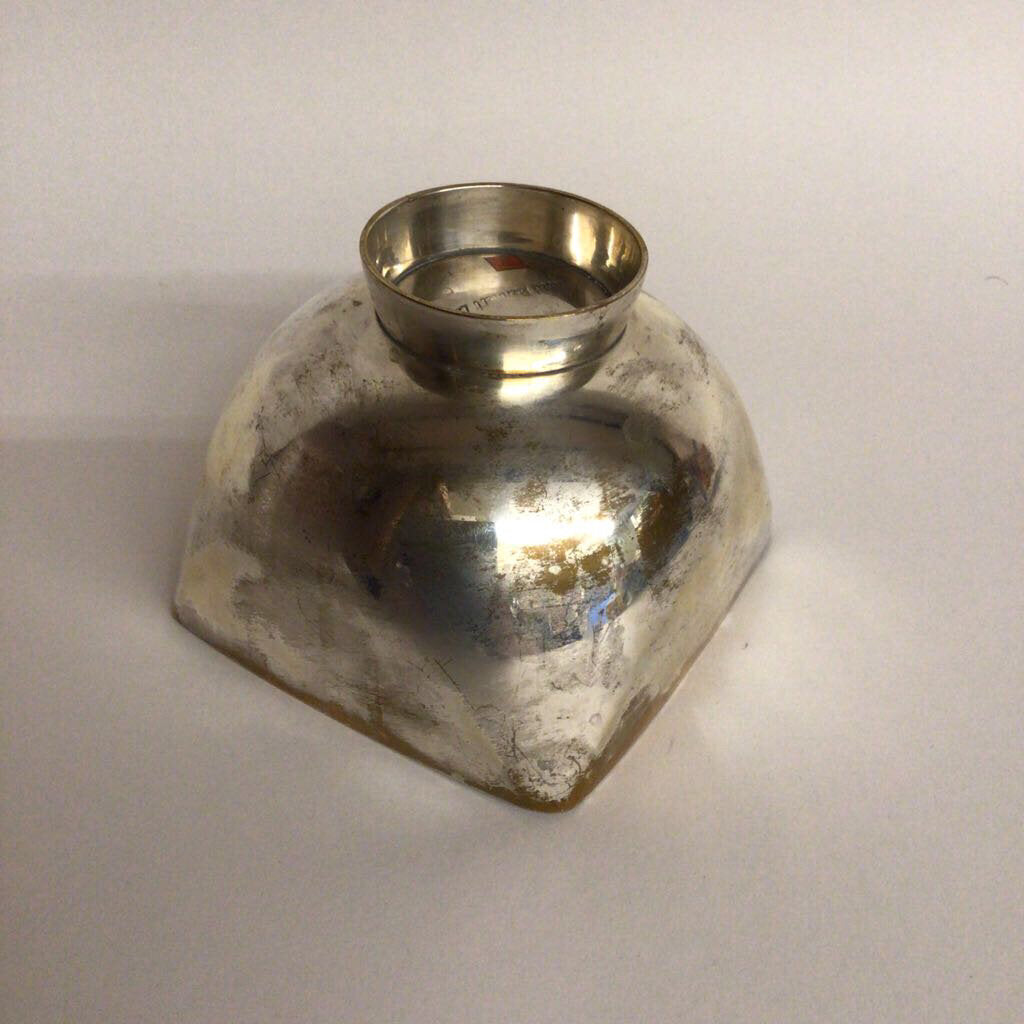 Modernist Ward Bennett Designs Silver Over Brass Bowl