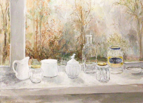 June Owen. Windowsill with Jars