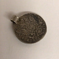 1772 Silver Catherine II Coin Pendant