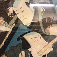 Japanese Woodblock Print. Kunisada. Kabuki Actors. 19th Century