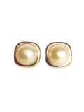 Mabe Pearl earrings in 14Kt White Gold