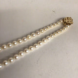Pearl Necklace w/ 14Kt YG Pearl Clasp