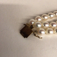 3-Strand Pearl Bracelet w/ 14Kt YG Diamond Clasp