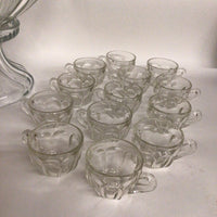Heisey Punch Bowl & Cups, Glass