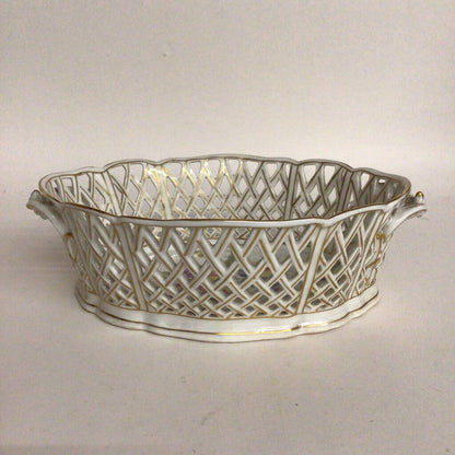 Nymphenburg Reticulated Basket, ca. 1895-1910