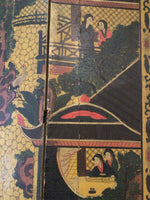 Antique Japanese Double Sided Folding Screen