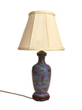 Blue Chinoiserie Table Lamp, Working