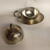 Lidded Silver Plate Serving Dish Meridian