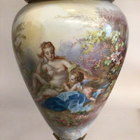 Rococo Style Porcelain Table Lamp, Working