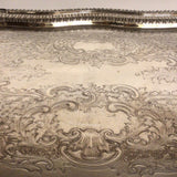 Handled Platter Silver Plate on Copper