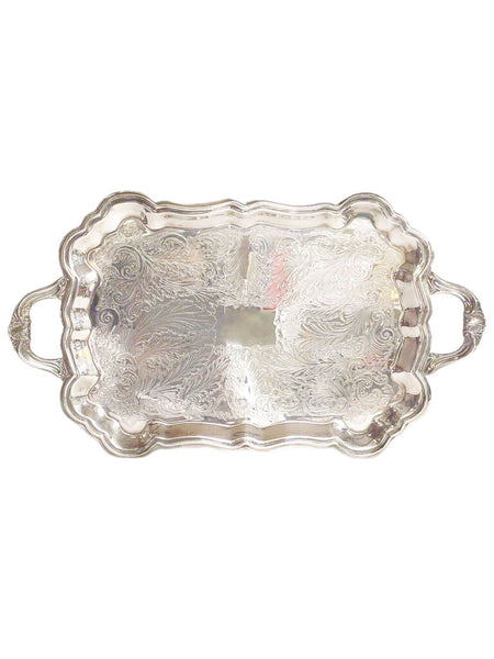 F.B. Rogers Footed Tray, Silverplate