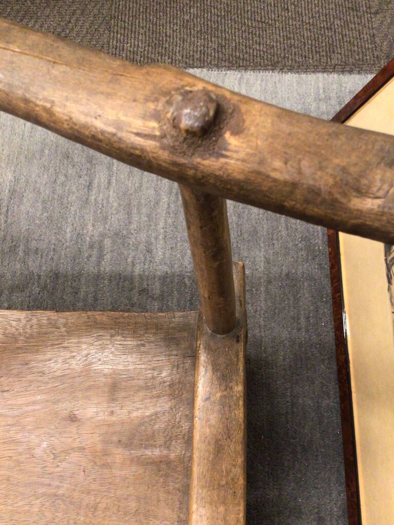 West African Carved Low Chair