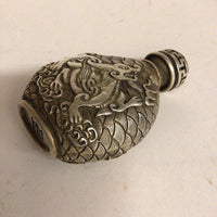 Chinese Silverplated Snuff Bottle