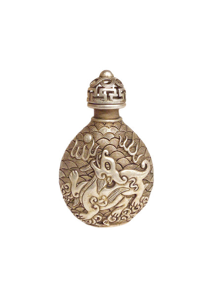 Chinese Silverplated Snuff Bottle
