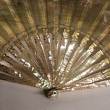 Geslin Handpainted Silk Fan; French, 19th c.