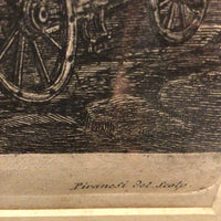 Piranesi Veduta Della Vasta Fontana di Trevi Etching First Paris Edition, circa 1751