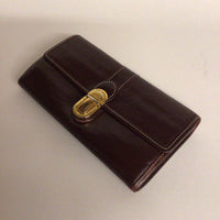 Louis Vuitton Large Brown Wallet w/ Push Lock