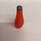 Red Peking Glass Pear-Shaped Snuff Bottle