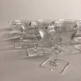 Steuben Crystal Coupe Glasses Set of 11